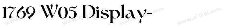 1769 W05 Display字体转换